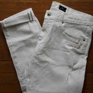 Anthropologie white denim